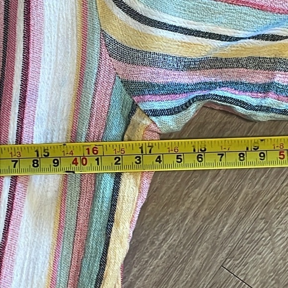 Entro Women Jumpsuit XL Pink Colorful Striped Longline Contemporary Causal - Picture 13 of 17